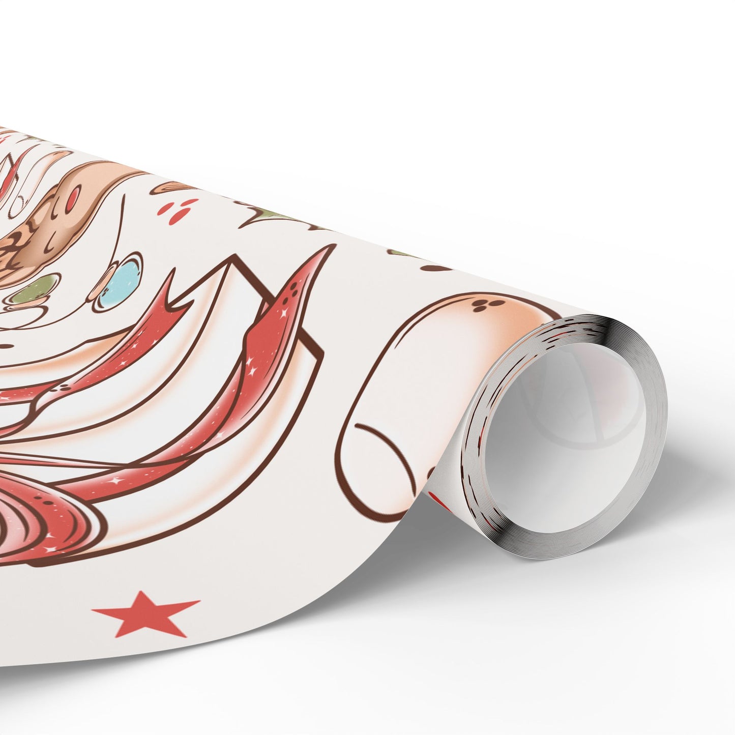 CSC Cookie Reindeer Christmas Wrapping Paper Roll