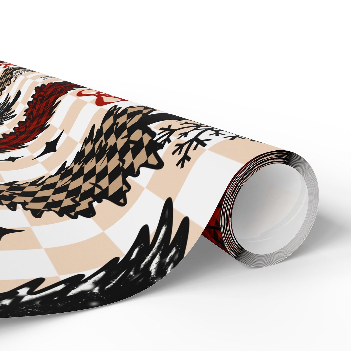 CSC Plaid Trees Wrapping Paper Roll