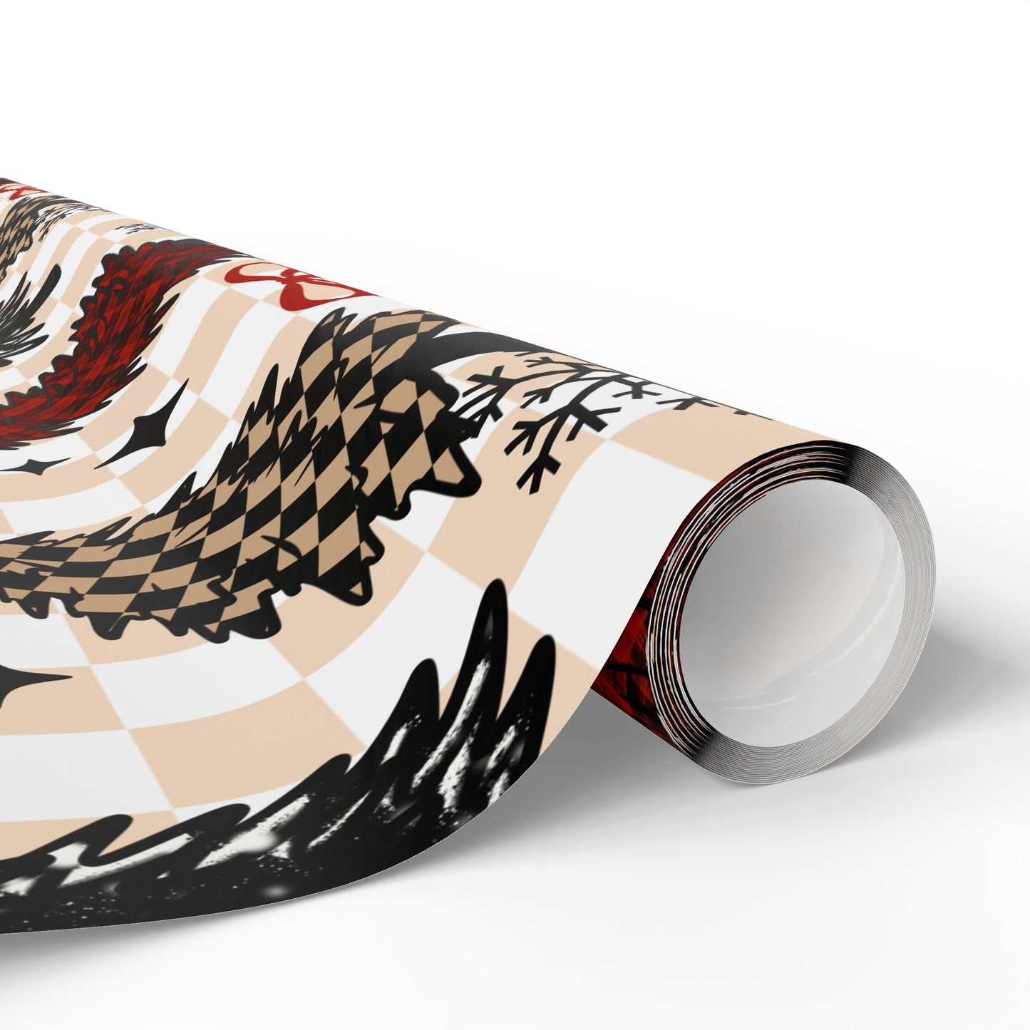 CSC Plaid Trees Wrapping Paper Roll
