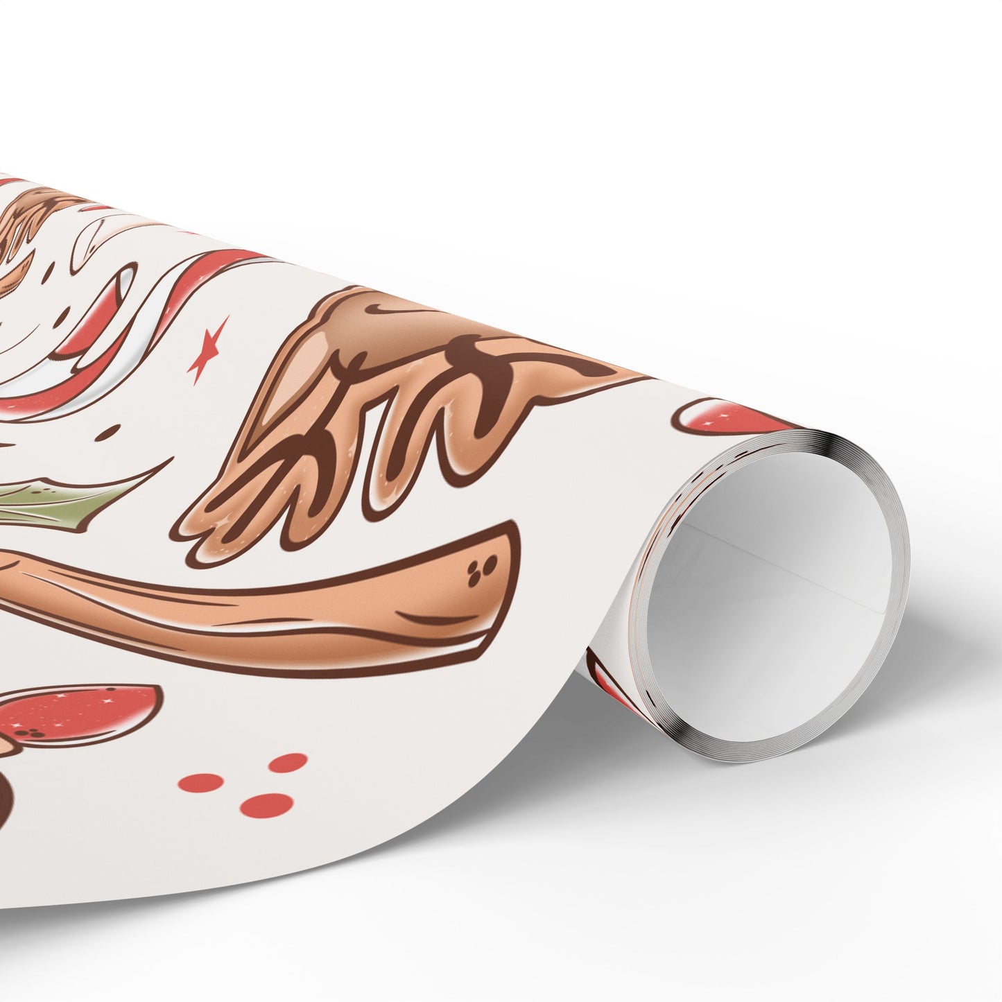 CSC Cookie Reindeer Christmas Wrapping Paper Roll