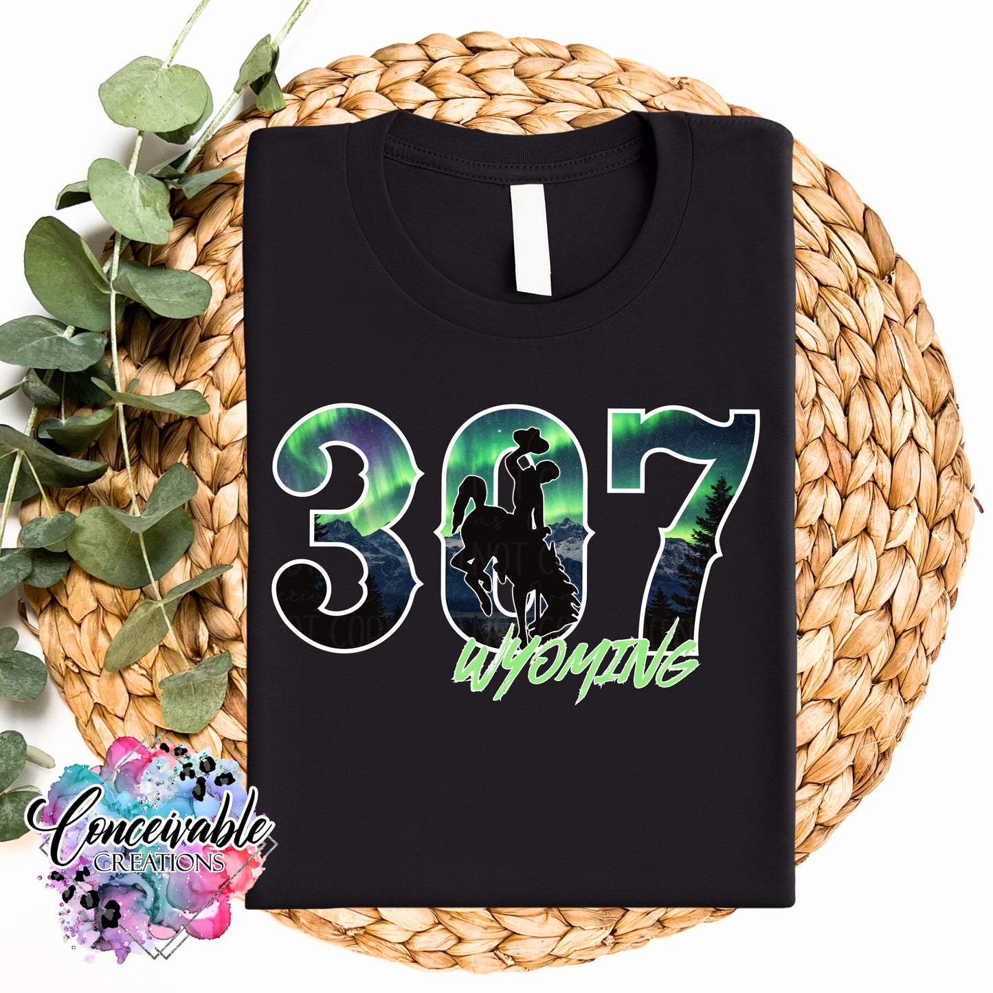 307 Wyoming Tee – Northern Lights or Sunset Edition