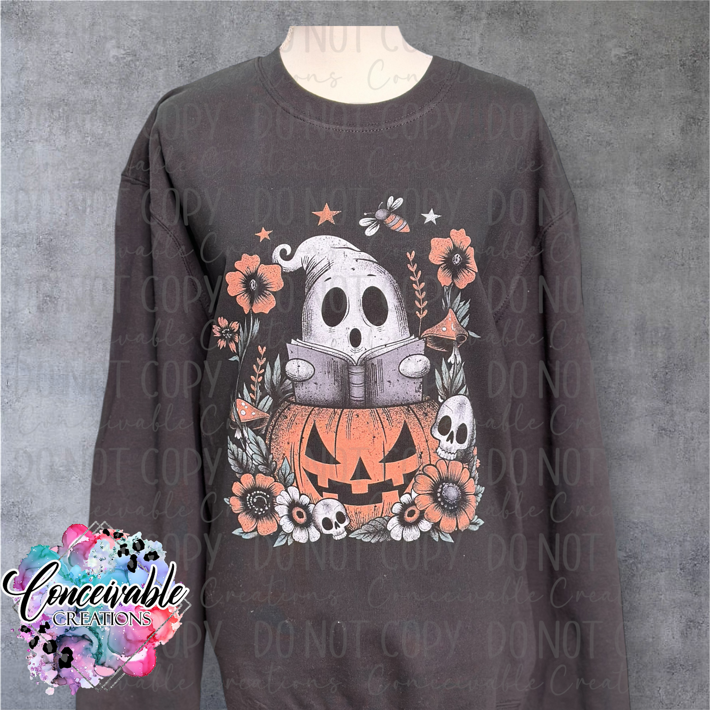 Bookish Ghost Crewneck Fleece