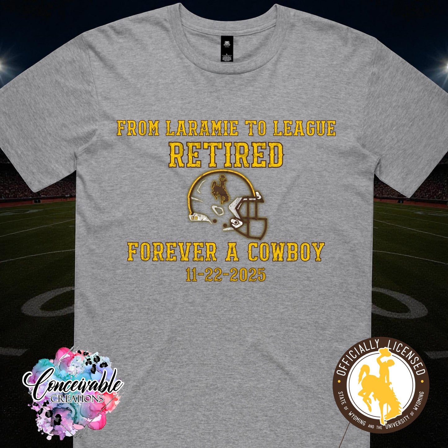 From Laramie to League β Forever a Cowboy Tee