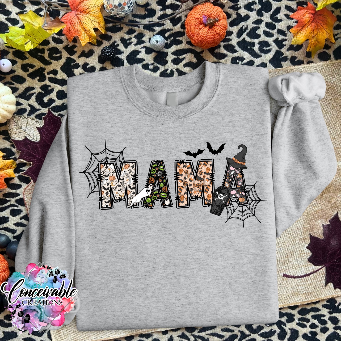 Spooky Mama Crewneck Fleece