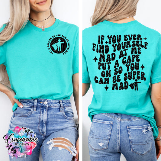 Super Mad Snarky Wavy Retro T-shirt