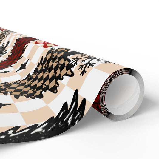 CSC Plaid Trees Wrapping Paper Roll