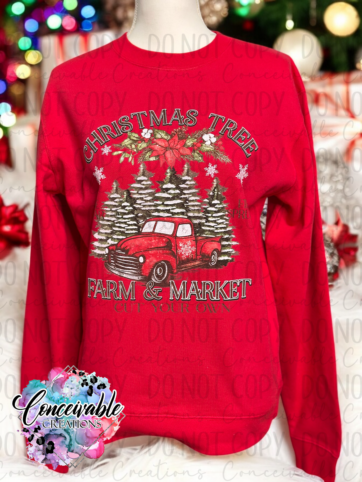 Christmas Tree Farm & Market Crewneck Fleece