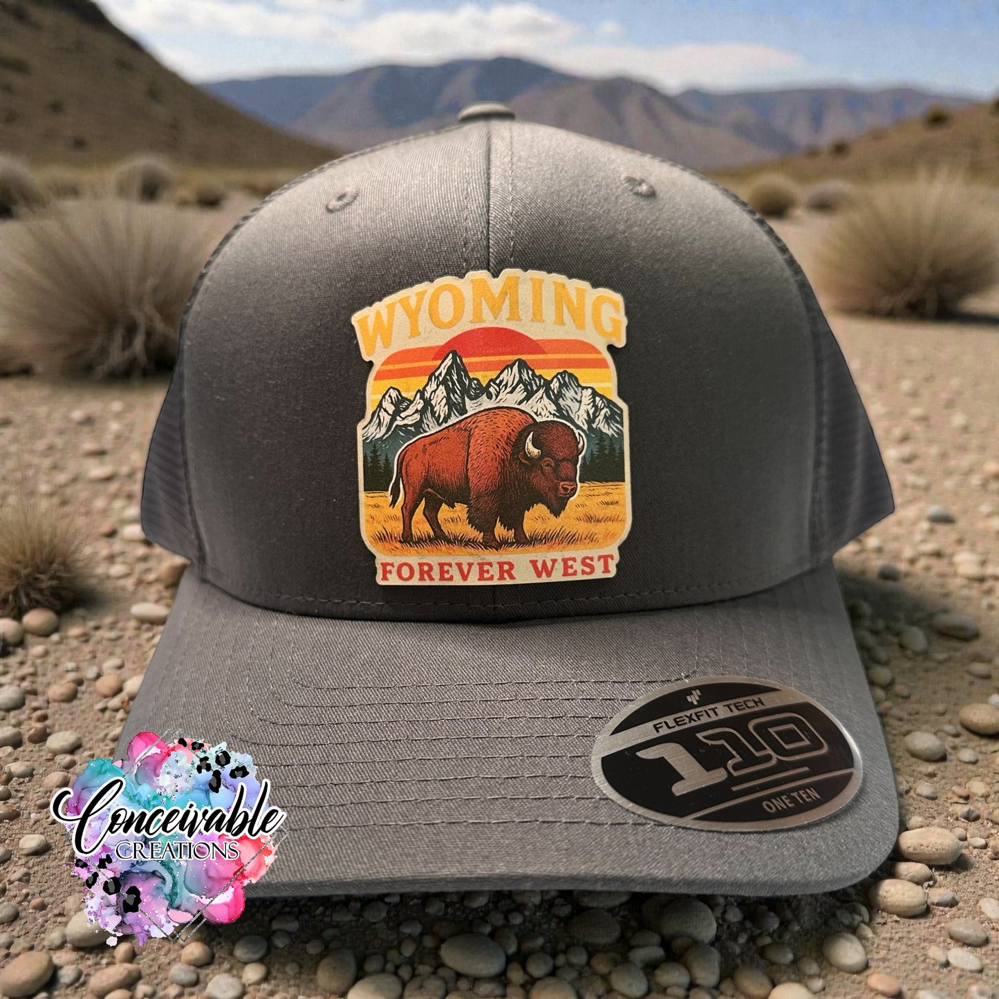 Wyoming Forever West Patch Hat – Classic Trucker Cap