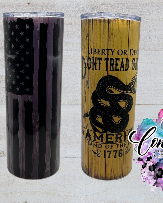 Liberty or Death Sublimation Tumbler